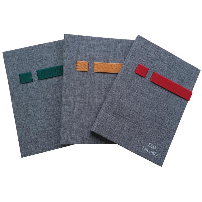 DONAU Notizbuch mit Gummibändern für Stift und Handy, A5, gepunktet