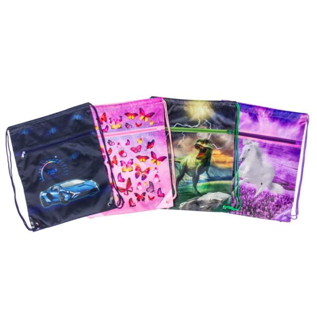 DONAU Hausschuhbeutel, Mix aus 5 Farben, 8 Stück.