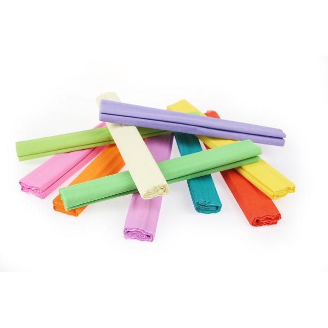 Krepppapier Gimboo 50 x 200 cm, Mischung aus Pastellfarben