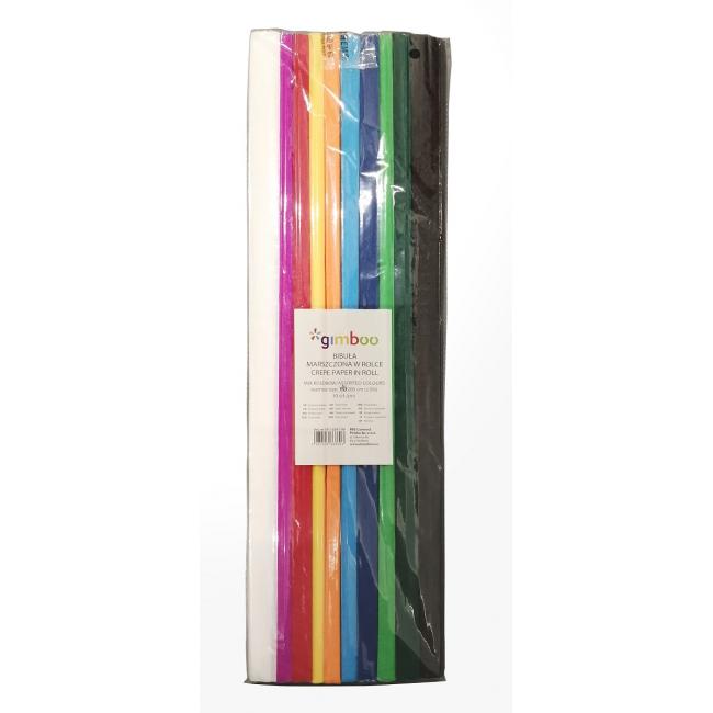 Krepppapier Gimboo 50 x 200 cm, Farbmix