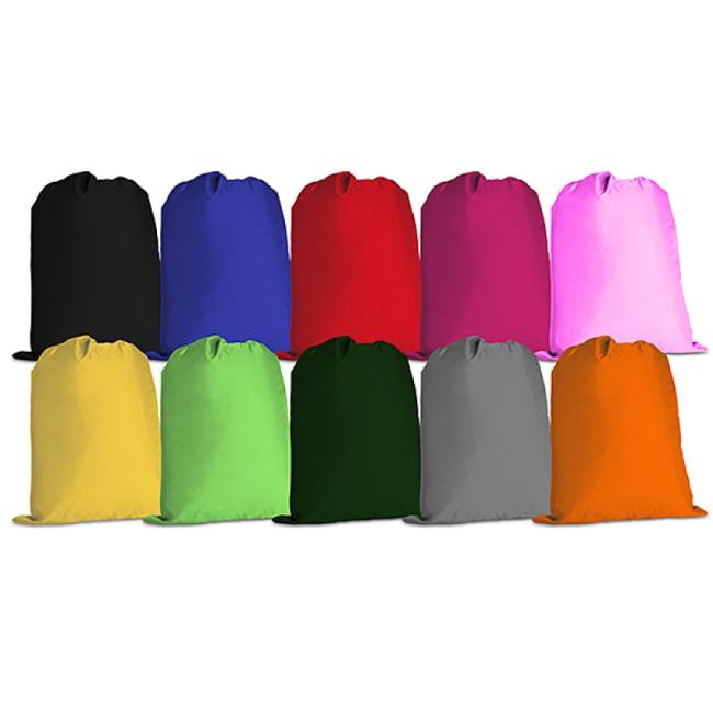 [DO377499] DONAU Hausschuhbeutel, einfarbig, 10 Farben gemischt, 20 Stück