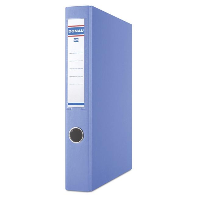 4-Ring-Ordner DONAU, Karton und Folie, A4/4RD/30 mm, blau