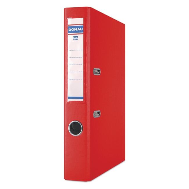[DO395004] Hebelordner DONAU Master, Karton und Folie, A4/50 mm, rot