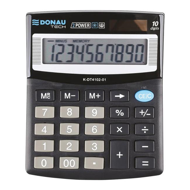 DONAU TECH K-DT4102-01 Tischrechner, schwarz