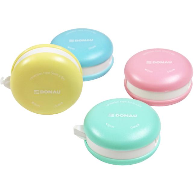 [DO410916] Korrekturrolle DONAU Macaron, 5 mm x 6 m, Display 16 Stück