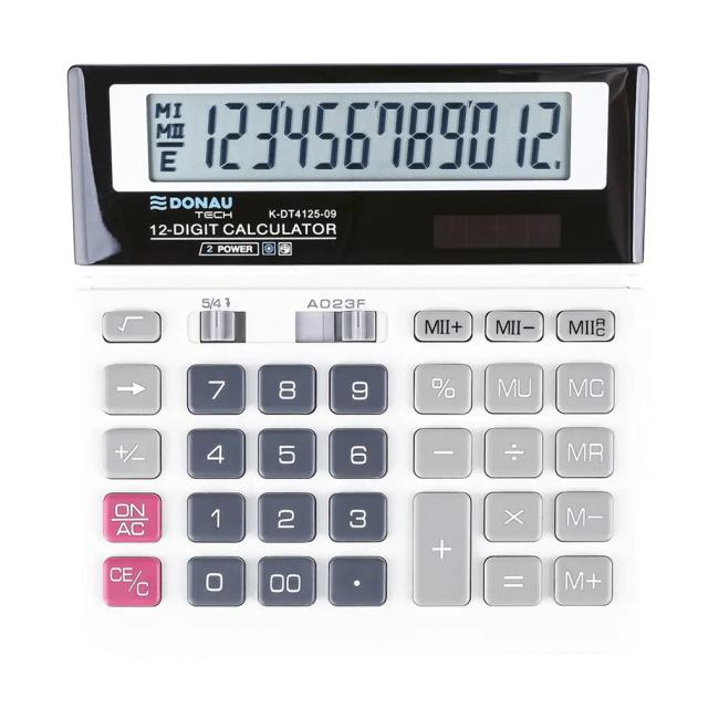 Taschenrechner Donau Tech K-DT4125 weiß
