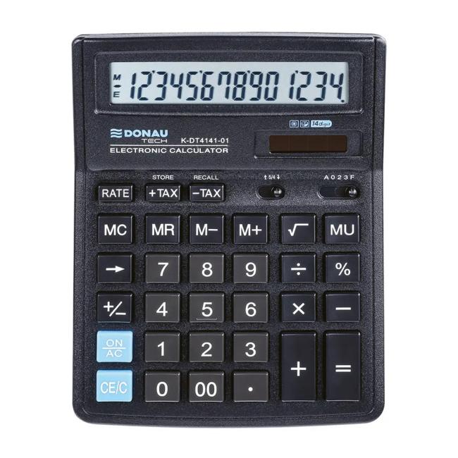 Taschenrechner Donau Tech K-DT4141 schwarz