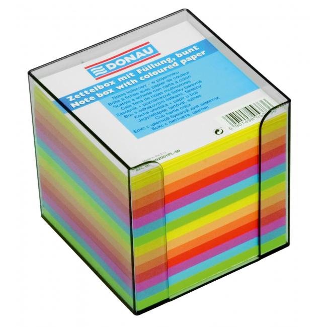 [DO492099] Notizblockwürfel, ungeklebt, 90x90x90 mm, Neonfarben, Rauchbox