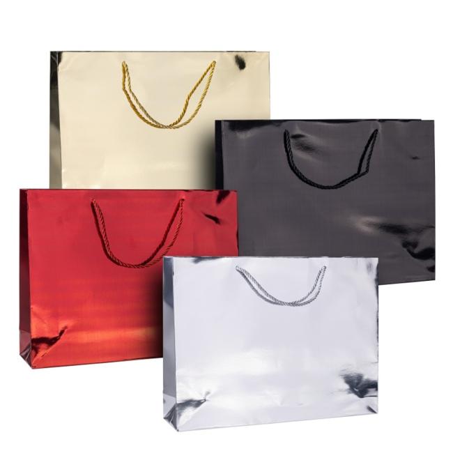 DONAU HOME Geschenktasche, laminiert, 40 x 30 x 10 cm, ganzjährig verwendbar, mit Henkel, Farbmix (Farbauswahl nicht möglich)