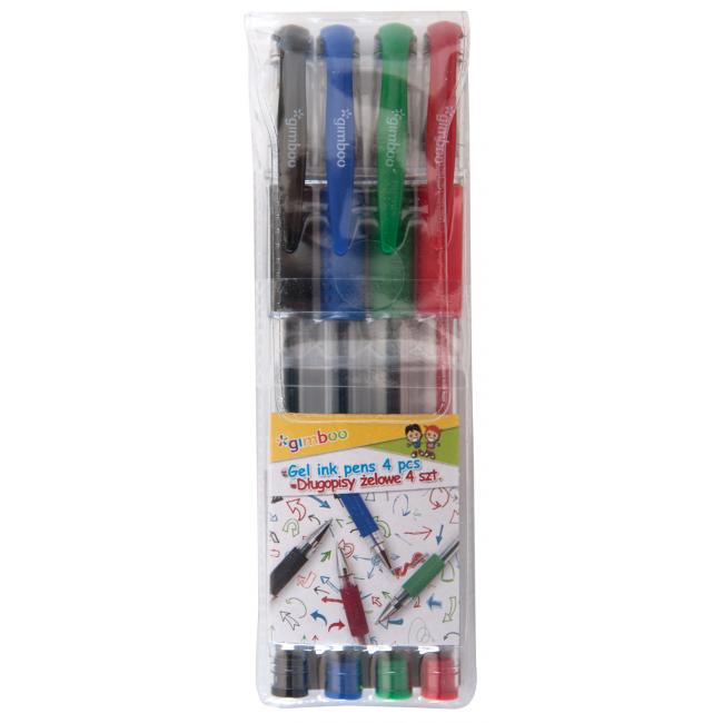 [DO541499] Gimboo Gelstifte 0,5 mm klassische Farben, 4 Stück.