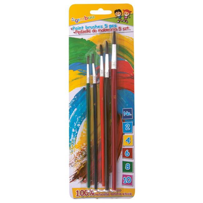 [DO621199] Gimboo Rundbürsten-Set 2-4-6-8-10 im Blister