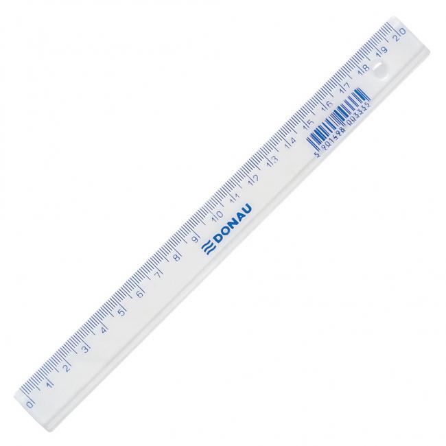 Lineal DONAU 20cm transparent