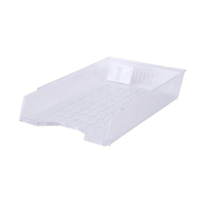 Gerippte, transparente Schale, klar