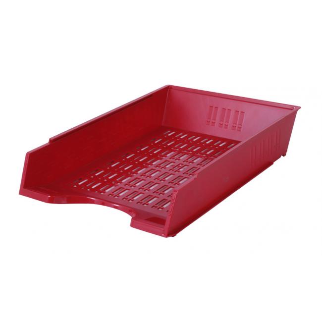[DO747004] Rotes geripptes Regal