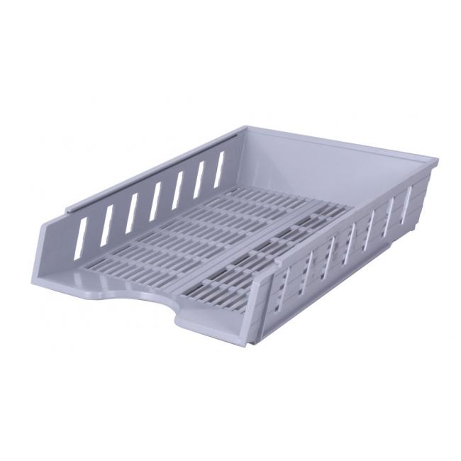 [DO747013] Gerippte Ablage, grau