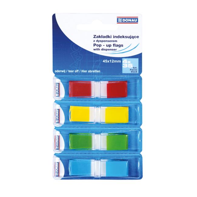 Selbstklebende Lesezeichen 4x45x12mm/35 verschiedene Farben