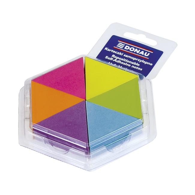 Selbstklebendes Notizdreieck, 6 Neonfarben