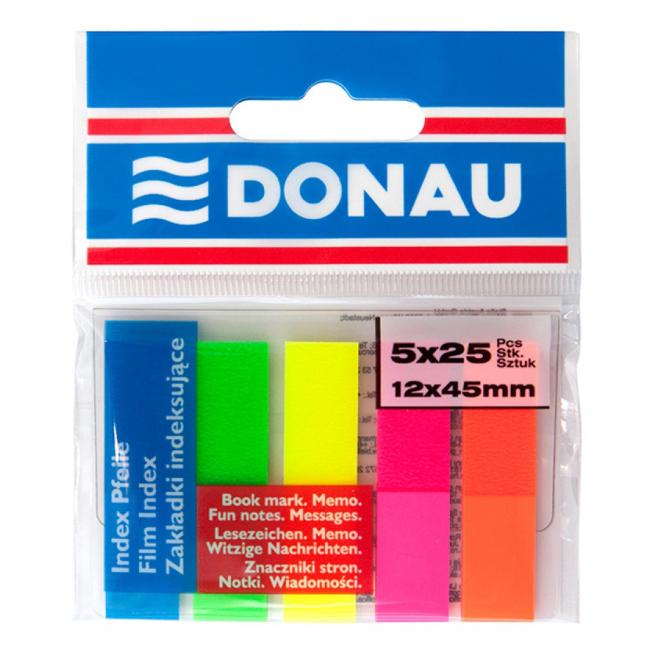 Selbstklebende Lesezeichen Donau 12x45mm Neon