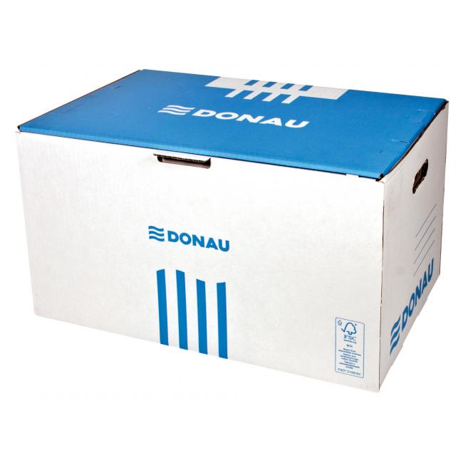 [DO766710] Archivbox mit Frontöffnung, DONAU blau, 555 × 360 × 315 mm