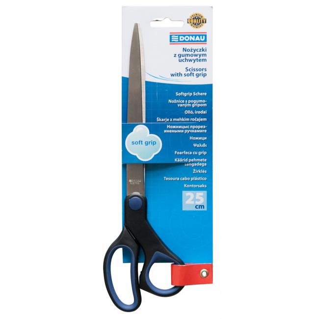 DONAU Softgriff-Schere 25 cm blau