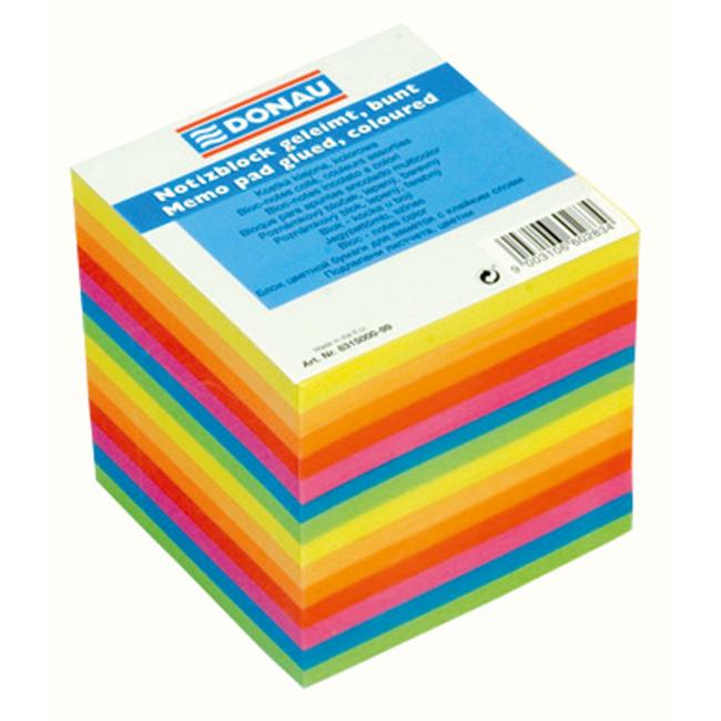 [DO831599] Notizblockwürfel, geklebt, 90 x 90 x 85 mm, farbig