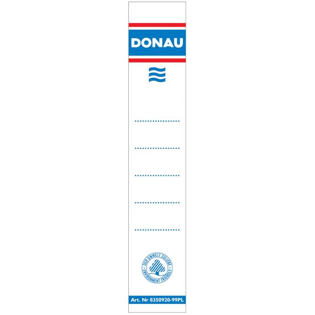 [DO835009] Rückenschild, einsteckbar in Ordner, 28 x 153 mm, weiß