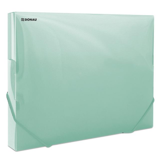 [DO854506] Kunststoffbox mit Gummiband DONAU transparent grün
