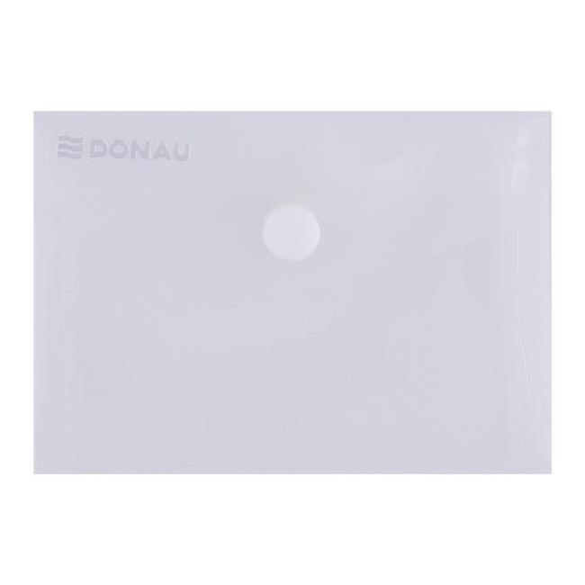 [DO855000] Kunststoffmappe A7 mit Druckknopf DONAU transparent