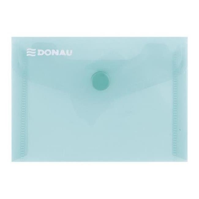 Kunststoffmappe A7 mit Druckknopf, DONAU grün