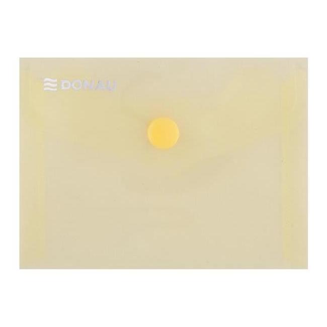 [DO855011] Kunststoffmappe A7 mit Druckknopf, DONAU gelb