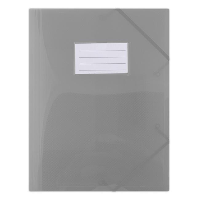 [DO856802] Kunststoffabdeckung mit Gummiband DONAU halbtransparent rauch