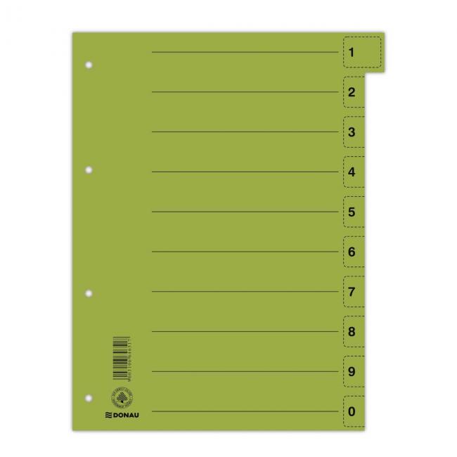 [DO861106] Trennblatt aus Pappe, DONAU, zum Abreißen, grün