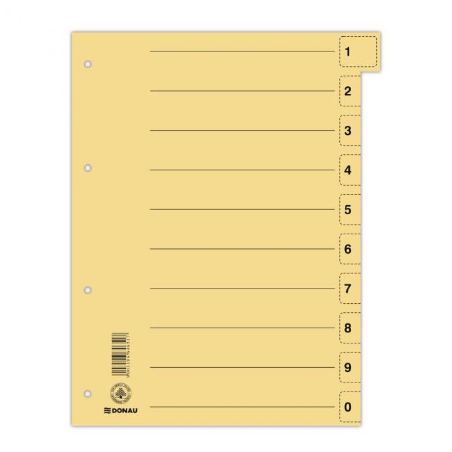 [DO861111] Trennblatt aus Pappe, DONAU, zum Abreißen, gelb