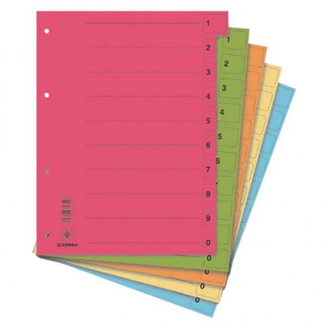 [DO861199] Trennblatt aus Pappe, DONAU, zum Abreißen, Farbmischung