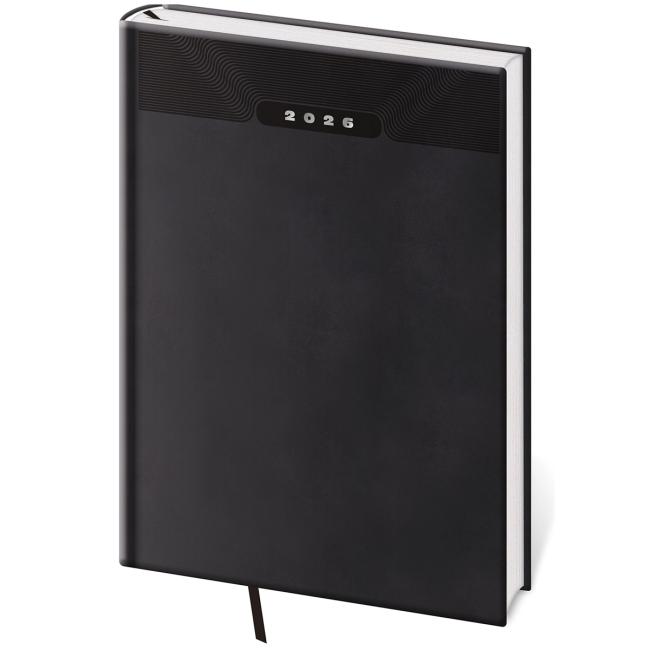 Kalenderdruck klassisch wöchentlich B5 17x24cm schwarz 2026