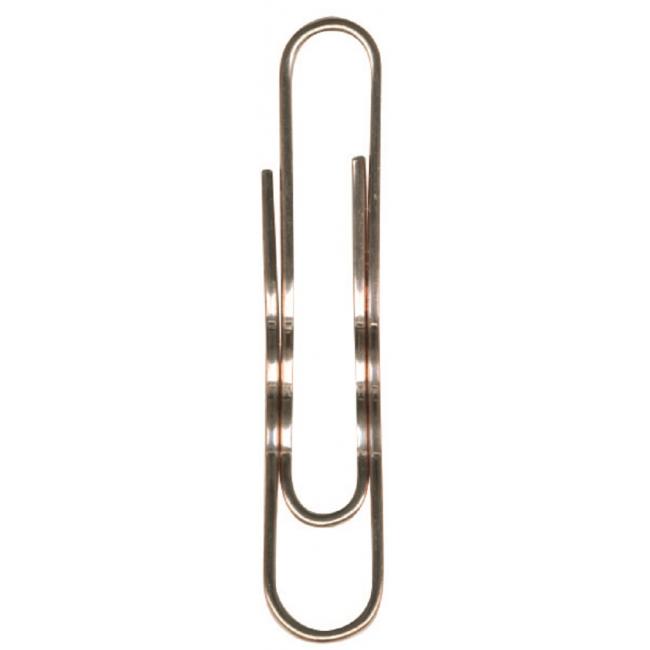 Langlebige Büroklammern, 50 mm, Kupfer, 100 Stück