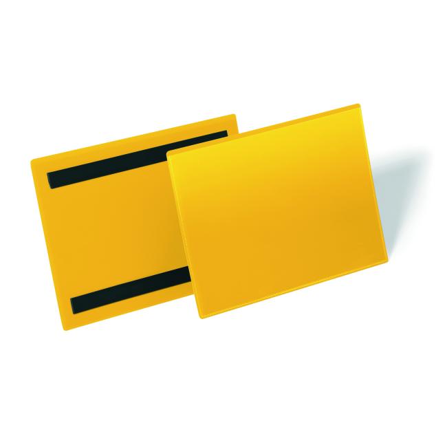 [DU174304] Magnetische Etikettentasche, 210 x 148 mm breit, 50 Stück, gelb