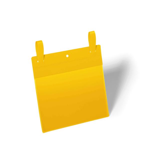 Etikettenbeutel mit Klebebändern, 210 x 148 mm breit, 50 Stück, gelb