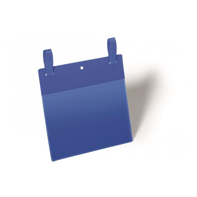 Etikettenbeutel mit Klebebändern, 210 x 148 mm breit, 50 Stück, blau