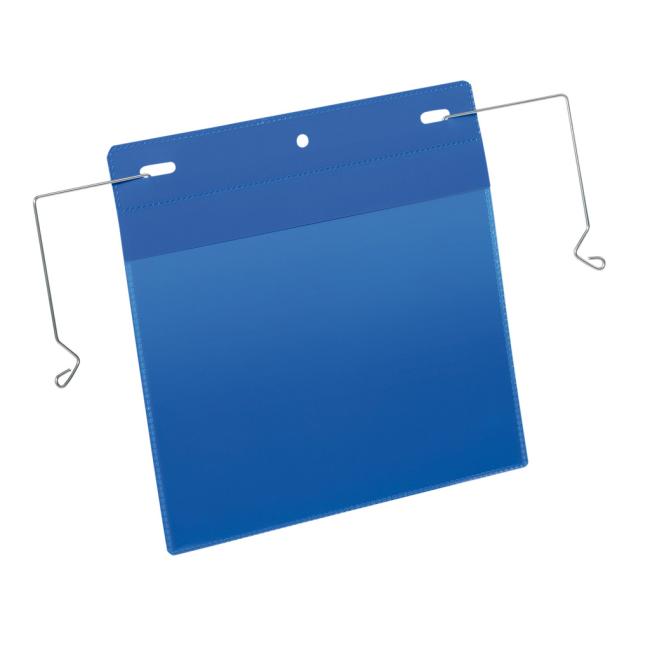 [DU175207] Hängebeutel mit Drahtaufhänger, A5-Breite, 50 Stück, blau