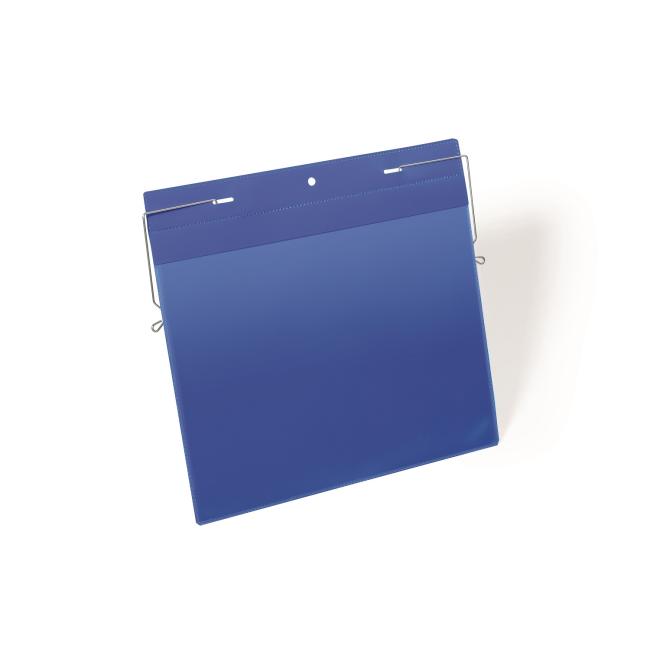 [DU175407] Hängebeutel mit Drahtaufhänger, A4-Breite, 50 Stück, blau