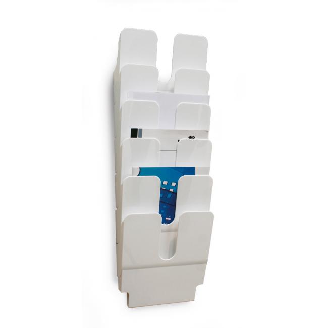 FLEXIPLUS 6er-Set A4-Prospektständer, weiß