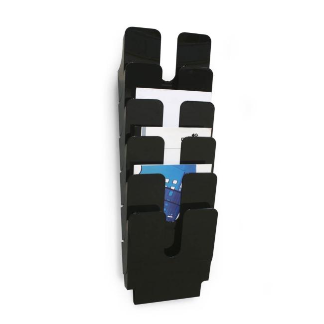 FLEXIPLUS 6er-Set A4-Prospektständer, schwarz