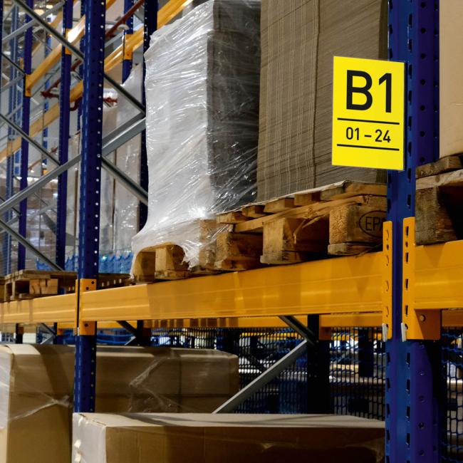 Magnetische Gangmarkierung A5, Hochformat, transparent