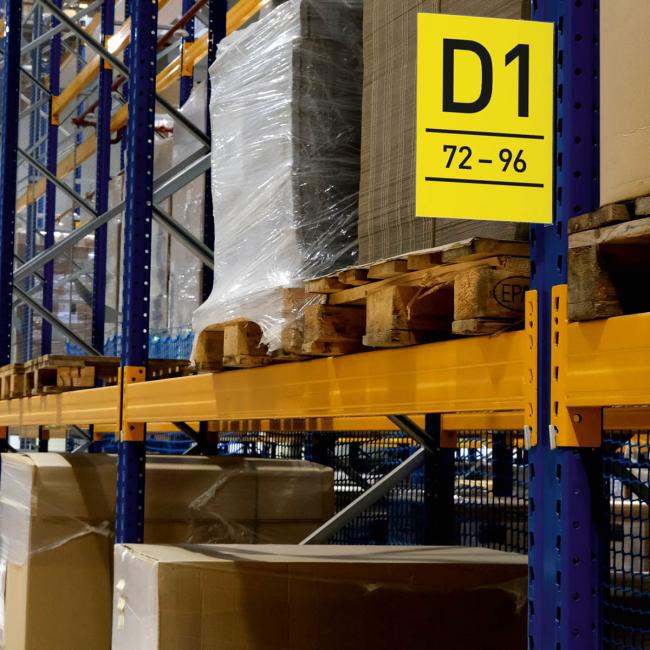 Magnetische Gangmarkierung A4, Hochformat, transparent