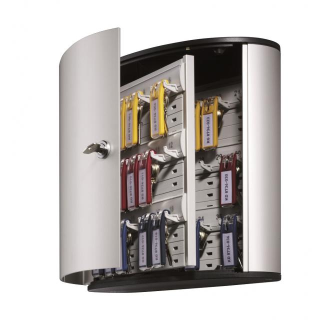 [DU195223] Schlüsselkasten für 36 Schlüssel, ROBUSTER SCHLÜSSELKASTEN, 36, silber