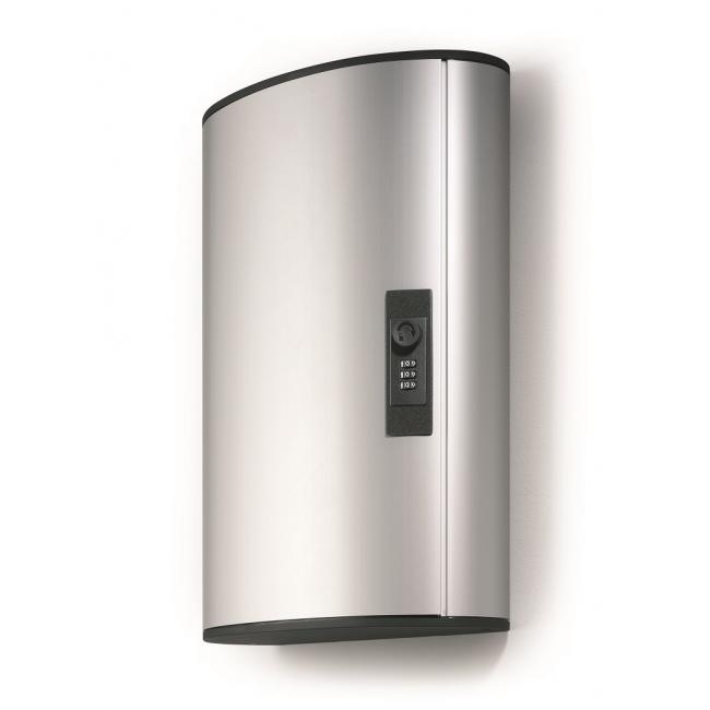 [DU196723] Schlüsseltresor mit 72 Schlüsseln und Zahlenschloss, robust, silberfarben