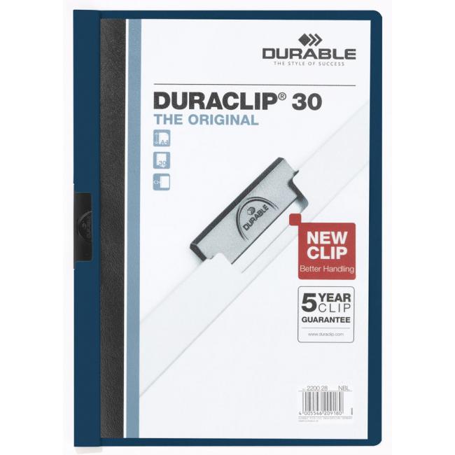 DURACLIP Original 30-Clip-Etui, Mitternachtsblau