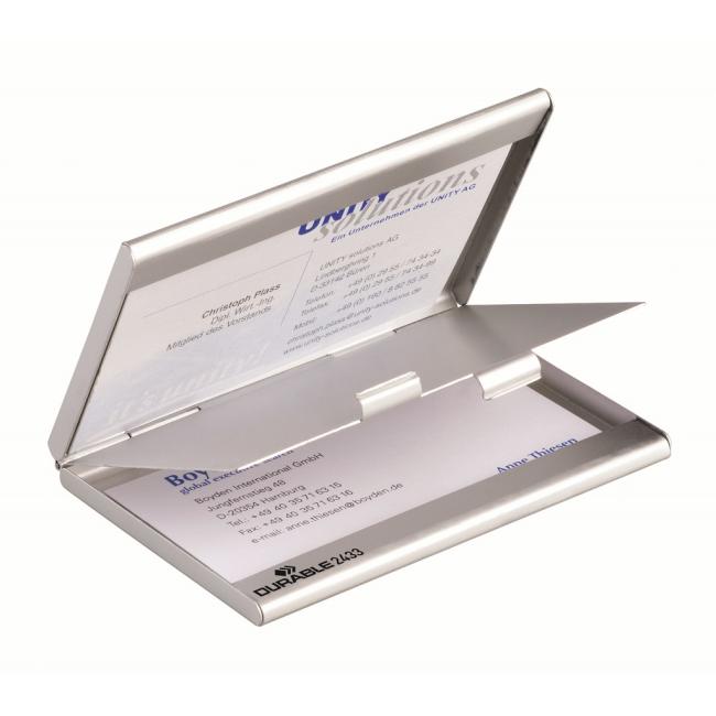 [DU243323] Visitenkartenbox ROBUSTE VISITENKARTENBOX DUO