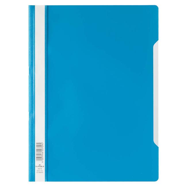Standard DURABLE Schnellbinder, blau, transparenter Binder